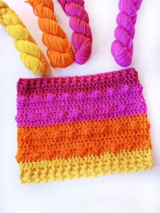 Cuello burbujas y lanas